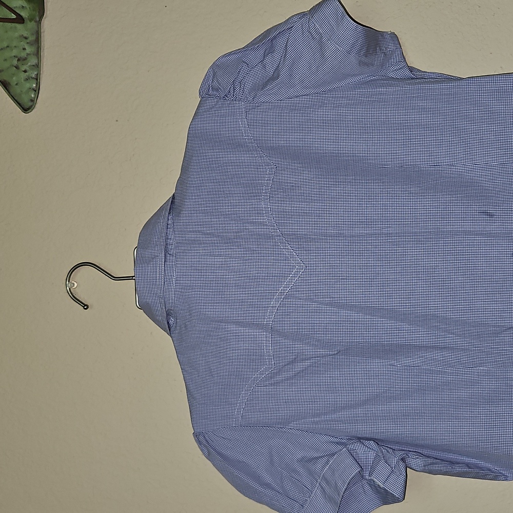 NWT-Roper Womens MEDIUM Light Blue Short Sleeve Shirt - Picture 9 of 13